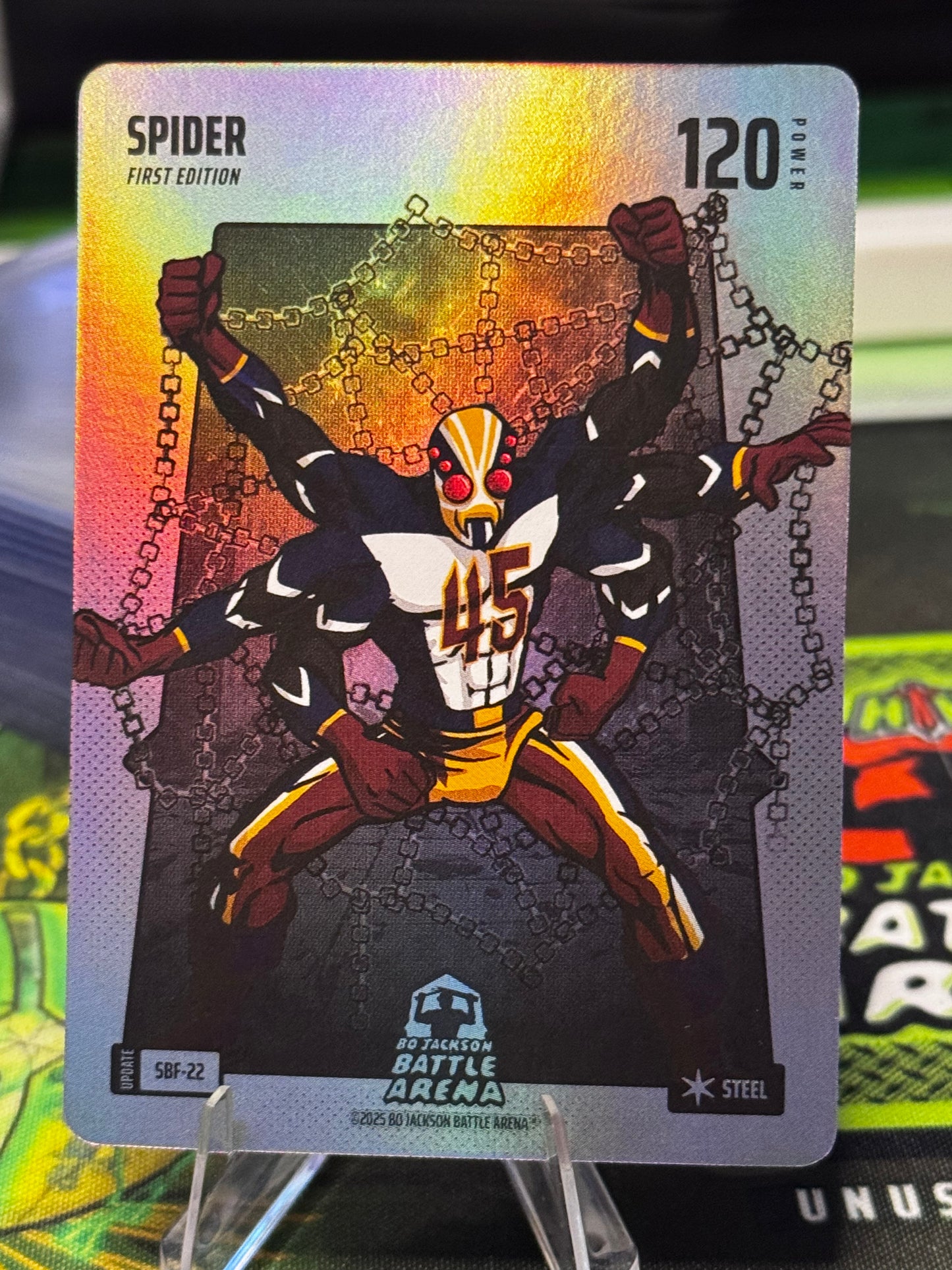 Spider Silver Battlefoil Steel
