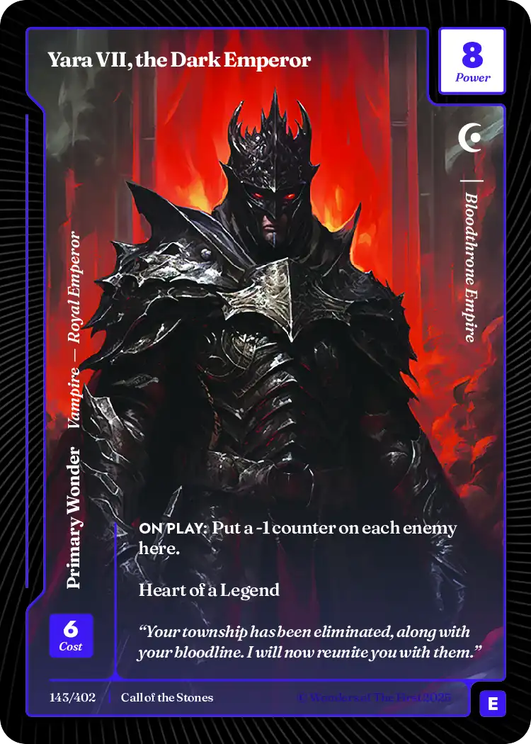 Yara VII, the Dark Emperor