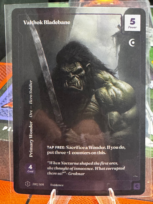 Valthok Bladebane Formless Foil First Edition