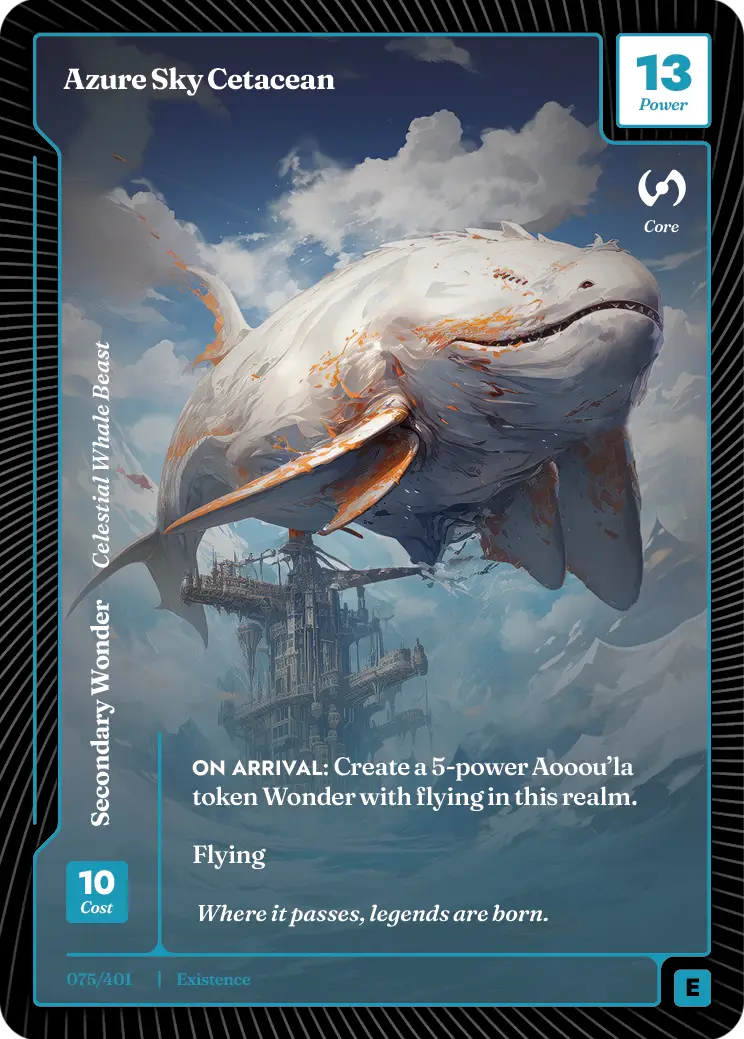 Azure Sky Cetacean