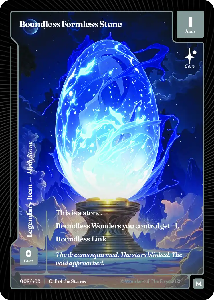 Boundless Formless Stone
