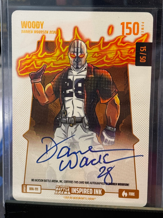 Woody (Darren Woodson) Fire Autograph