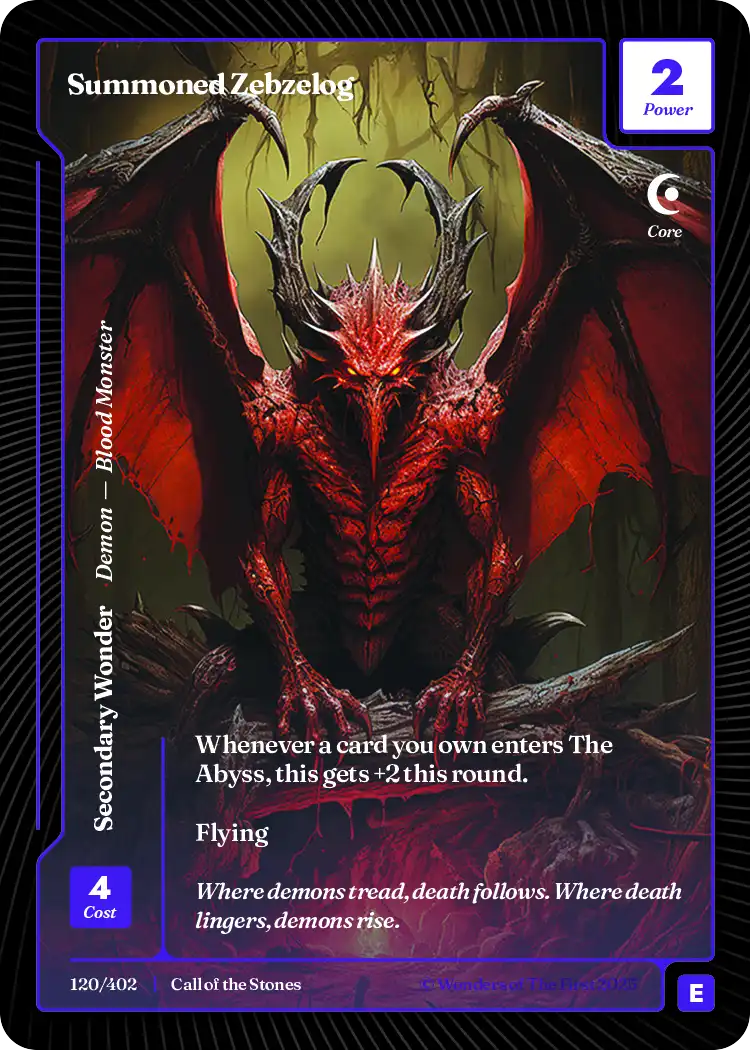 Summoned Zebzelog