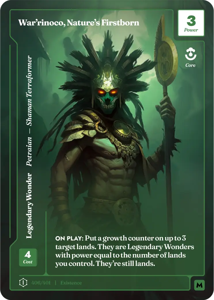 War'rinoco, Nature's Firstborn