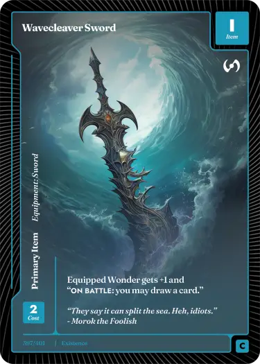 Wavecleaver Sword