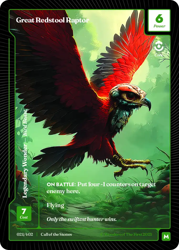 Great Redstool Raptor